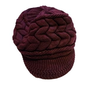 Brand New Purple Soft Winter Hat with Cozy Faux Fur lining